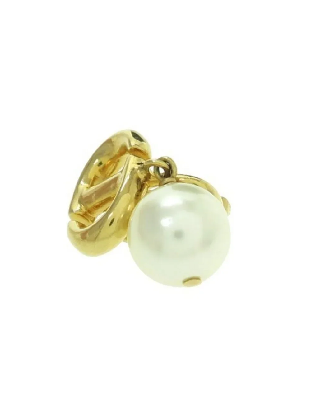 Dior CD Navy Clip Earrings